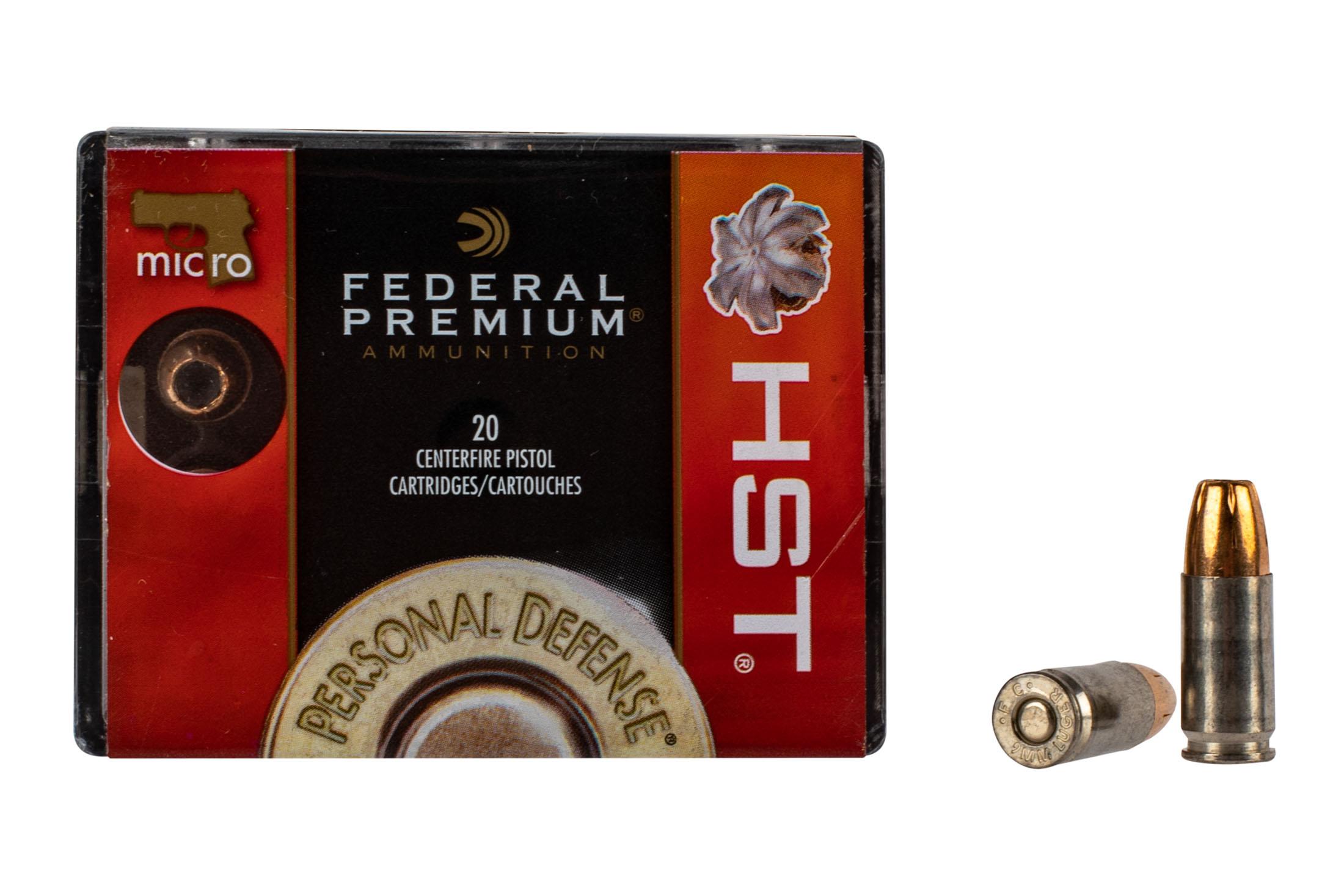 Federal Premium HST 9mm 150gr Jacketed Hollow Point Ammo Box of 20